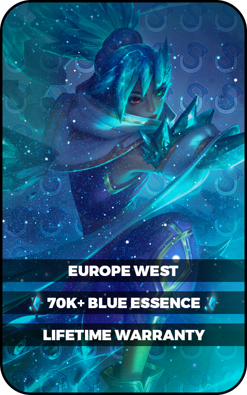 EUW SAFE Unranked Smurf - 70,000+ Blue Essence