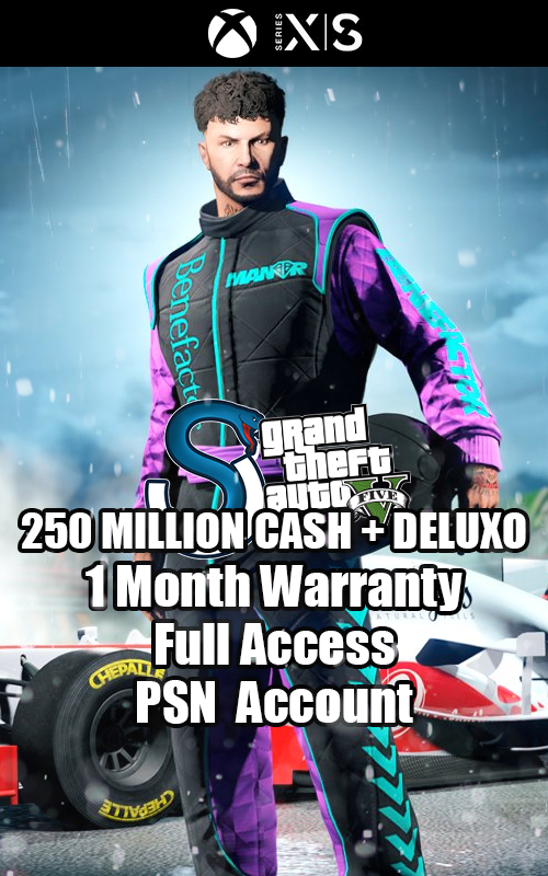GTA V XBOX SERIES X/S 250 MILLION+ / CASH + DELUXO ACCOUNT