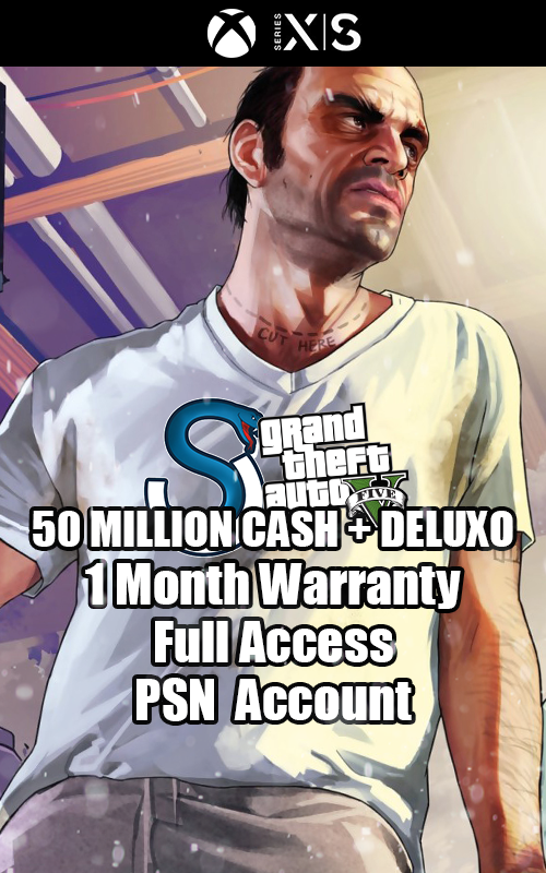 GTA V XBOX SERIES X/S 50 MILLION+ / CASH + DELUXO ACCOUNT