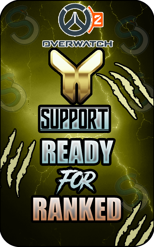 Overwatch 2: SUPPORT Gold: 5 to 1 Hand-Leveled Account