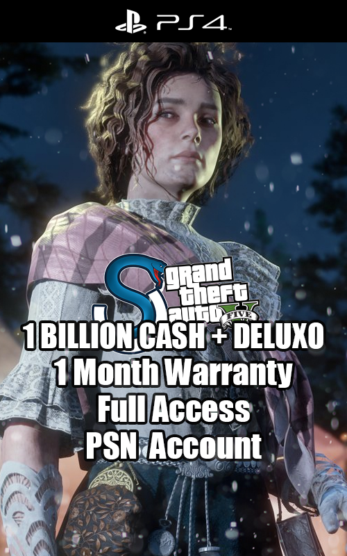 GTA V PS4 1 BILLION+ / CASH + DELUXO ACCOUNT