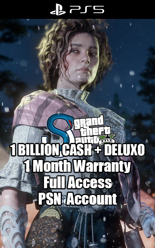GTA V PS5 1 BILLION+ / CASH + DELUXO ACCOUNT