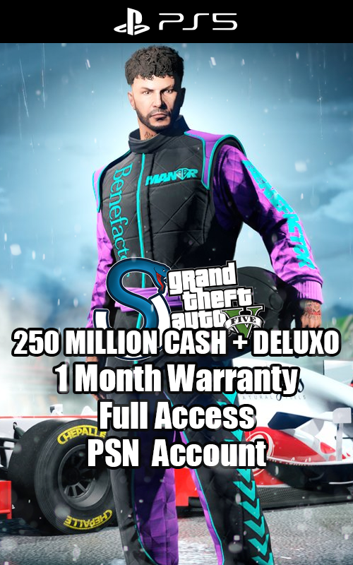 GTA V PS5 250M+ / CASH + DELUXO ACCOUNT