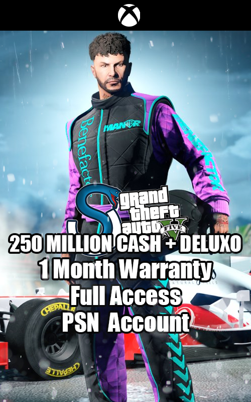 GTA V XBOX 250 MILLION+ / CASH + DELUXO ACCOUNT