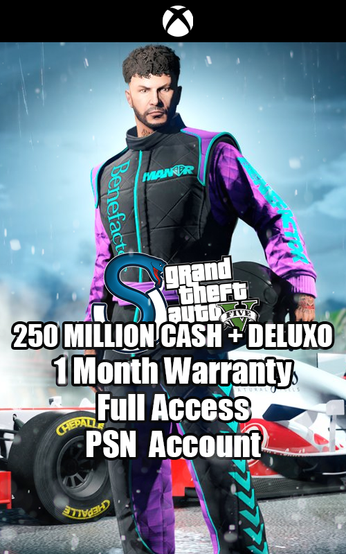 GTA V XBOX  250 MILLION+ / CASH + DELUXO ACCOUNT