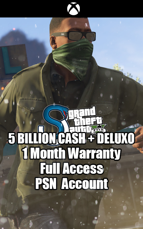 GTA V XBOX 1   5 BILLION+ / CASH + DELUXO ACCOUNT