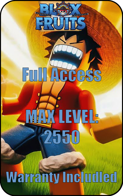 Roblox Account - Blox Fruits LV2550 MAX LvL
